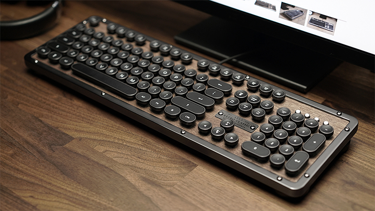 Azio Retro Classic Keyboard First Take Stylish And Functional At A