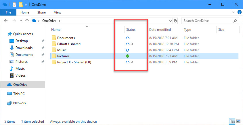 onedrive download folder in cloud to harddrive