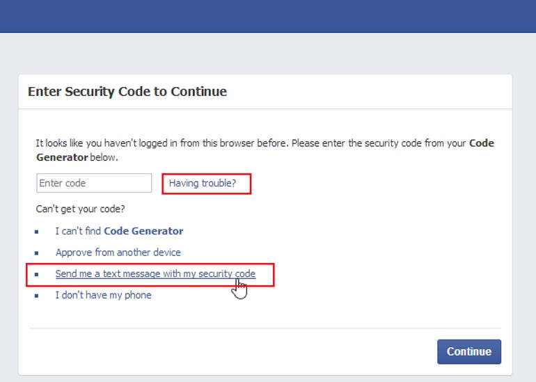 Tutorial Facebook 2 Factor Authentication Step By Step Zdnet