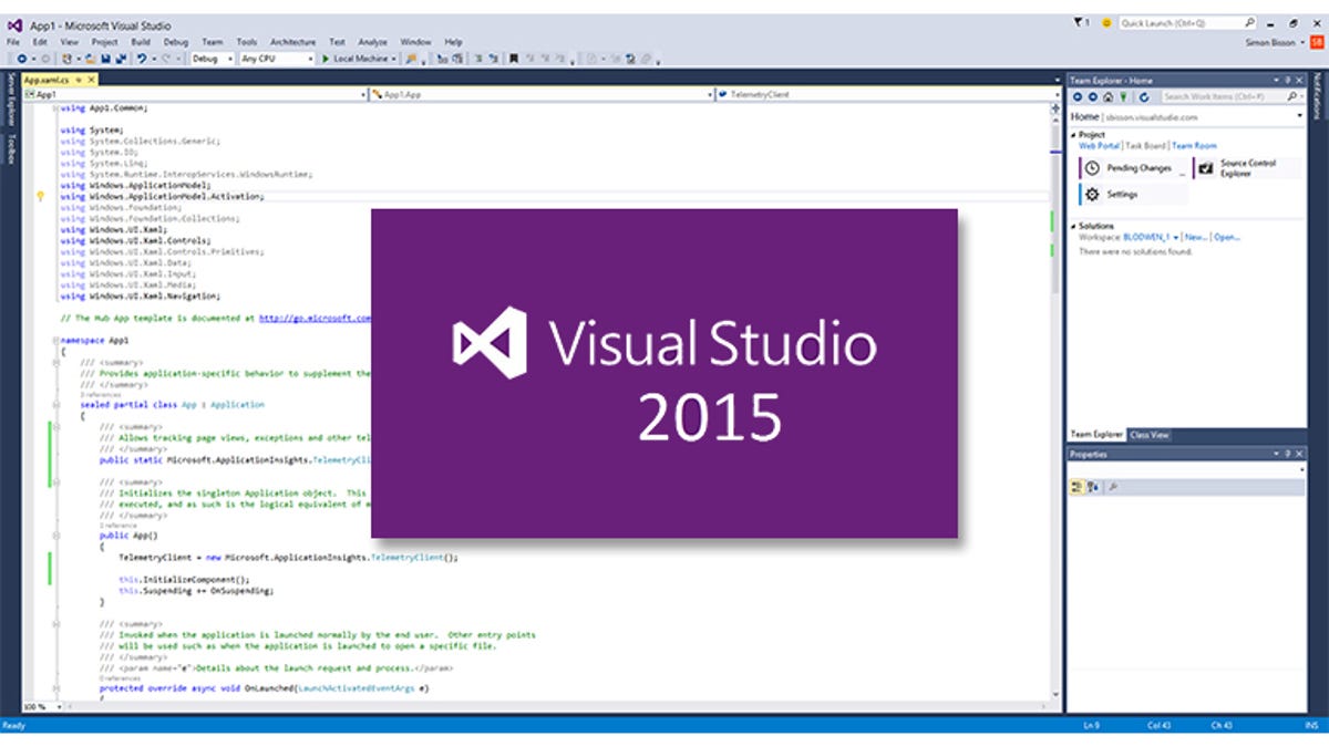Visual Studio 15 Rc First Take A One Stop Shop From Phone To Cloud Review Zdnet