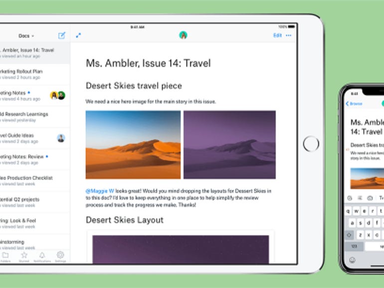 Dropbox rolls out new calendar, mobile features for Paper