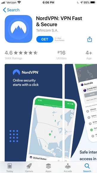 nordvpn download ios