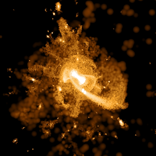 supercomputer galaxy formation model
