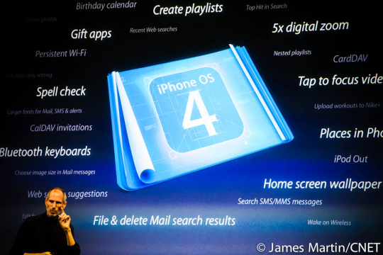 Steve Jobs previews iPhone OS 4.0