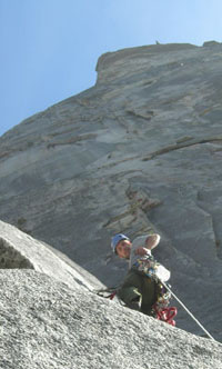 Rock climber-climbing-halfdome_1 Photo from US National Park Service