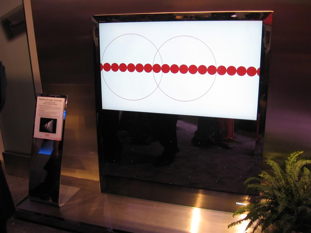 ToshibaÃ‚Â’s wall-leaning LCD TV concept