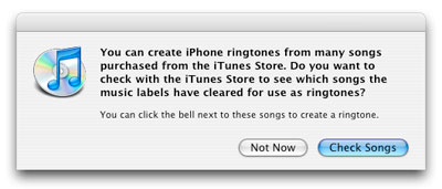 Ringtones now available from iTunes