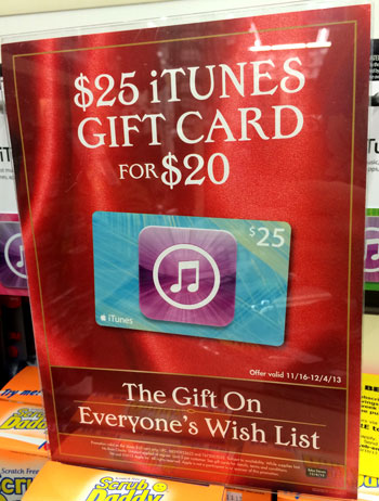 iTunes Gift Cards Sale! These make great gifts for teens!
