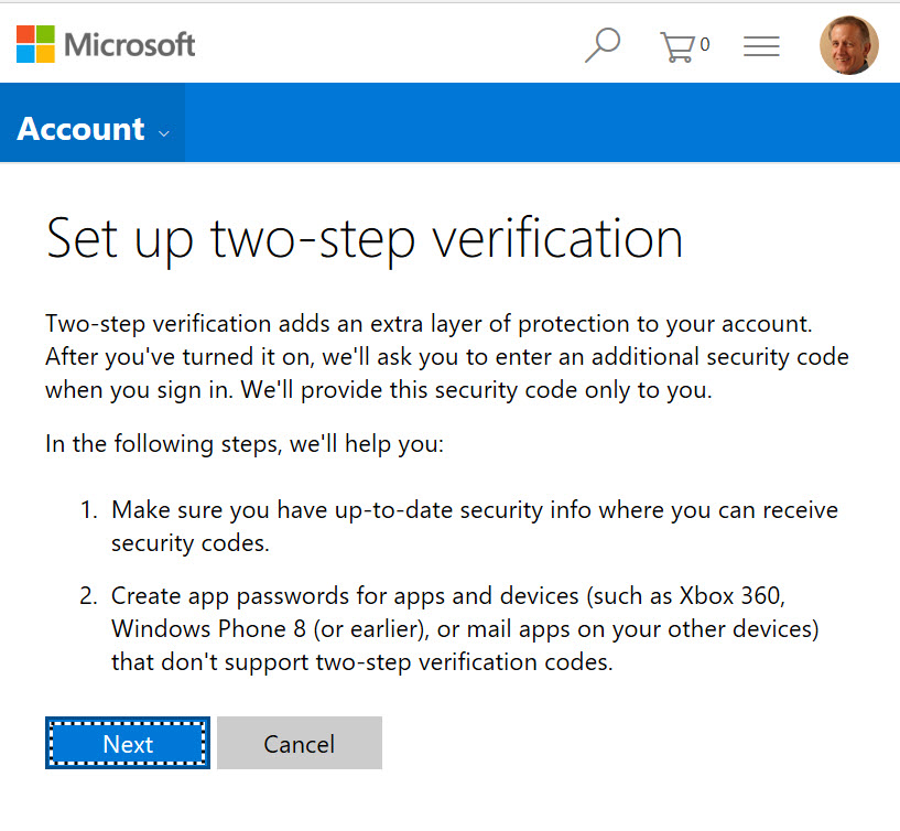 Protect your accounts with two-factor authentication