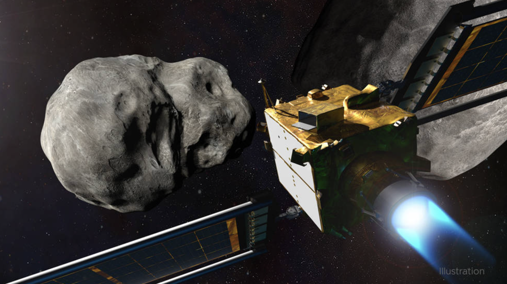NASA : la sonde DART frappe avec succès l'astéroïde Dimorphos