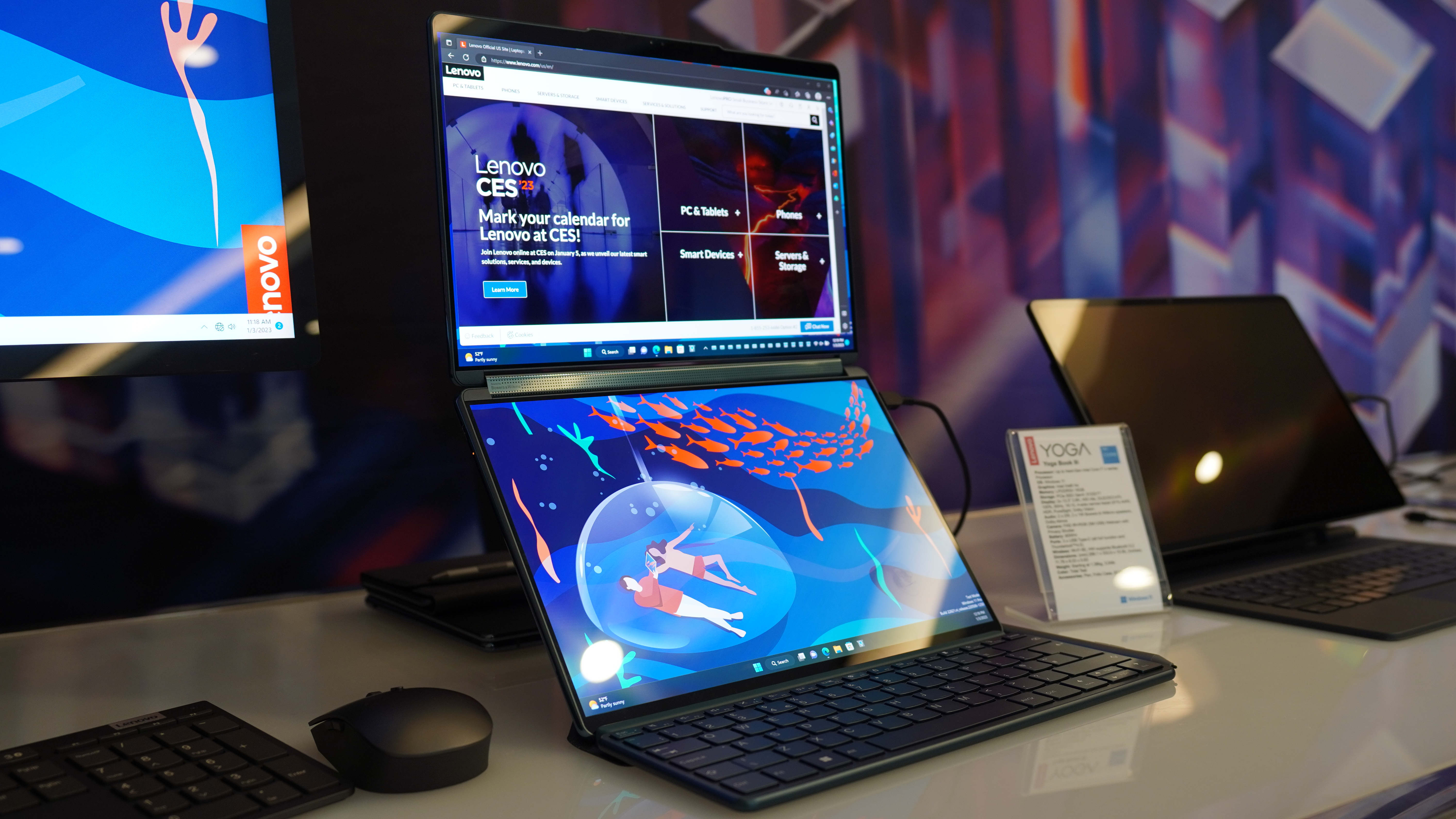 Le top des ordinateurs portables du CES 2023 : double écran, écran 3D et un  Twist - ZDNet