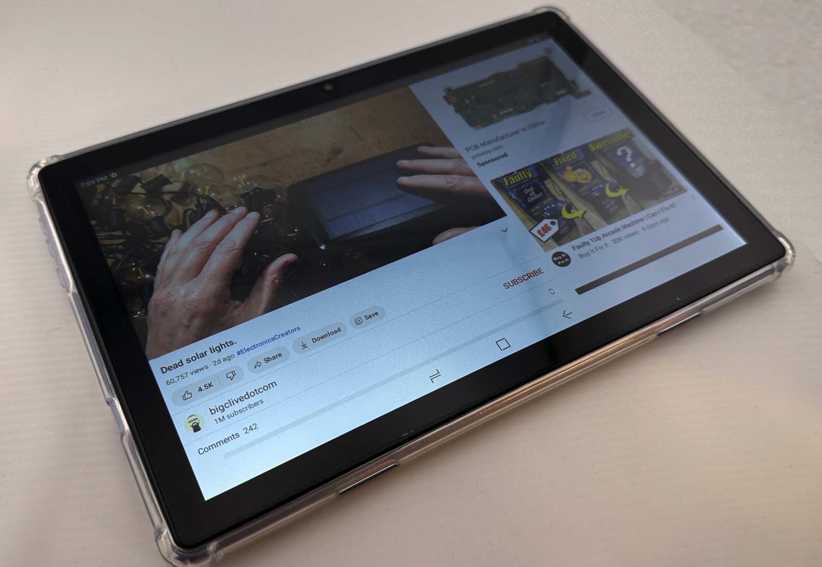 Cette tablette Android vous permet de naviguer sur Internet sans
