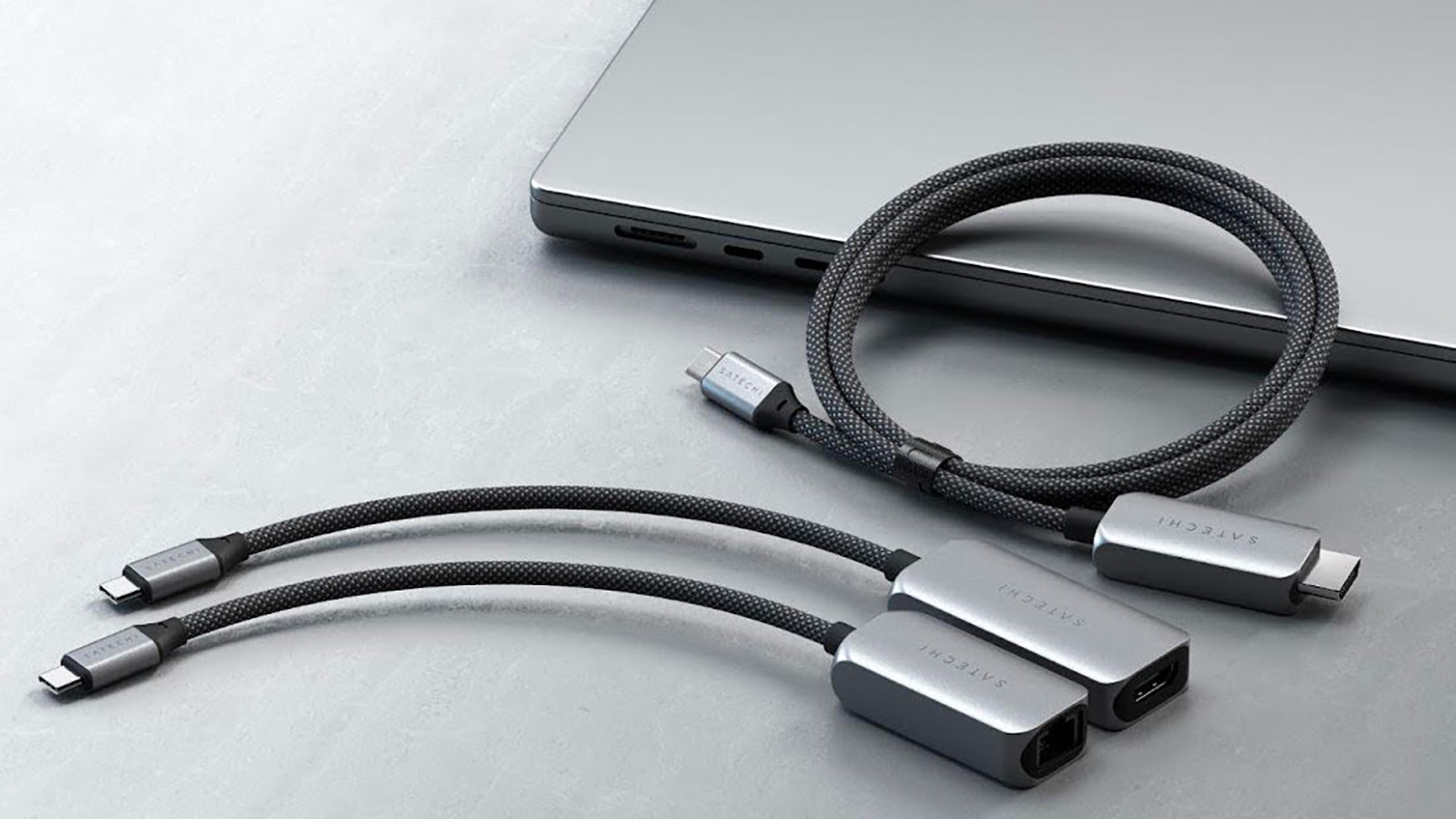 Satechi Adaptateur USB-C Thunderbolt USB-C 4K Ethernet Gris
