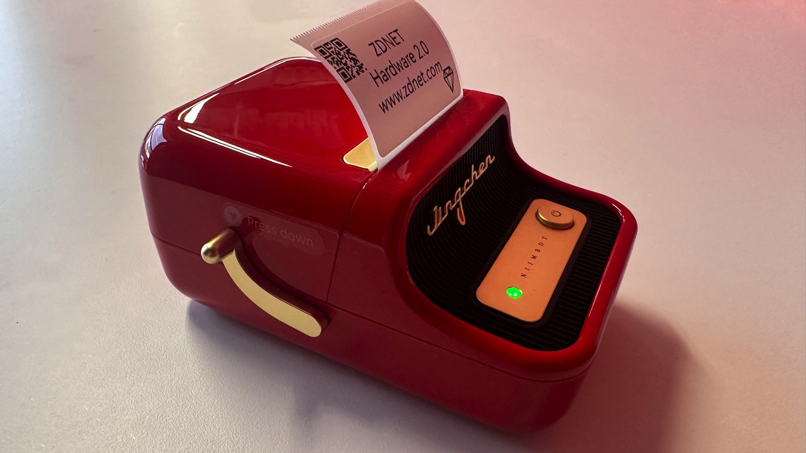 Niimbot-Mini imprimante d'étiquettes Bluetooth portable rouge