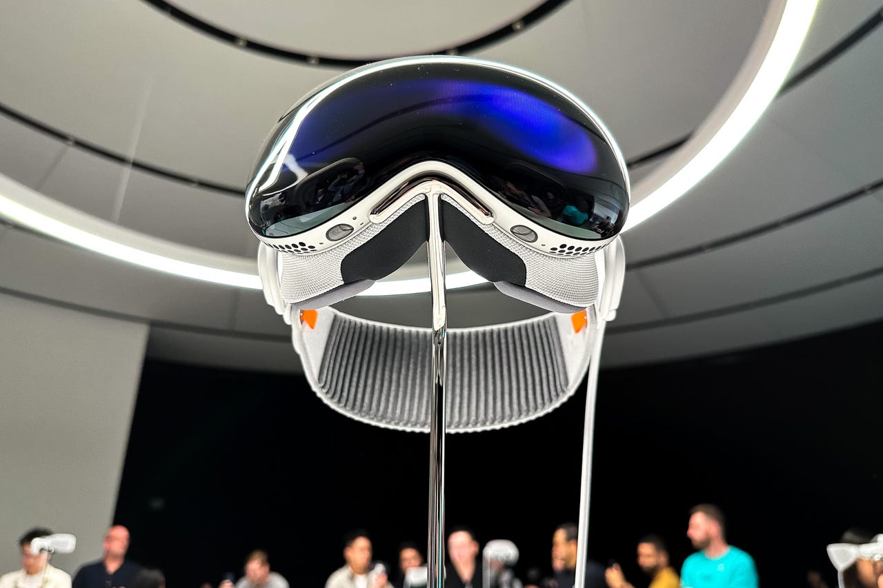 Apple Vision Pro headset at WWDC 2023