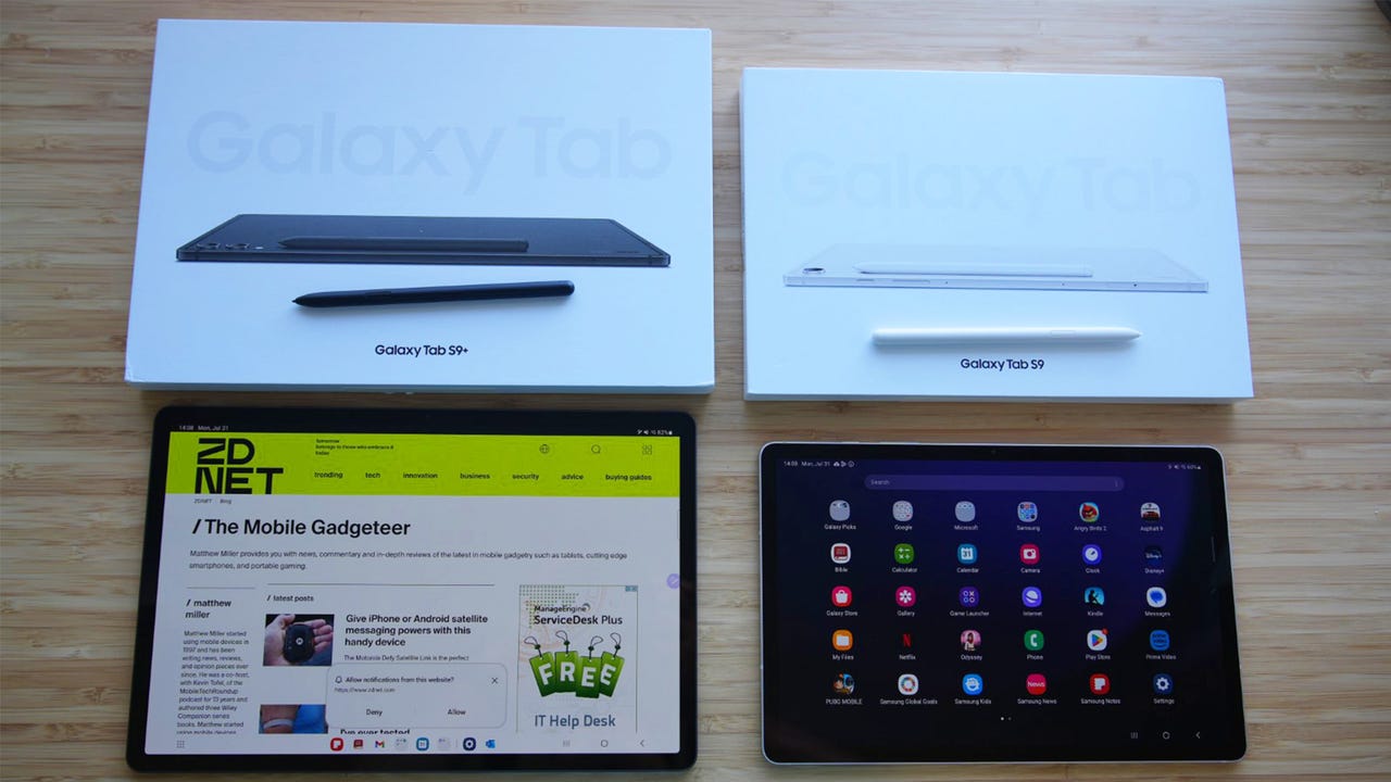Samsung Galaxy Tab Come review: AMOLED, ZDNET stay the for S9 hands-on for speakers Plus | the