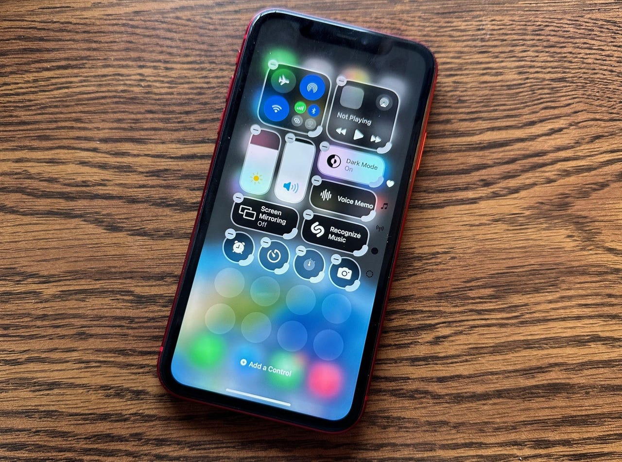 The new Control Center in iOS 18