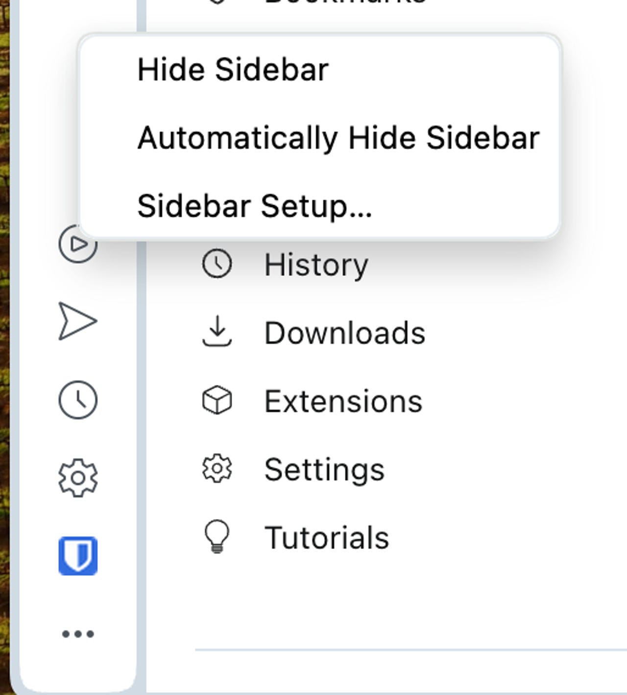 Sidebar for  Music extension - Opera add-ons