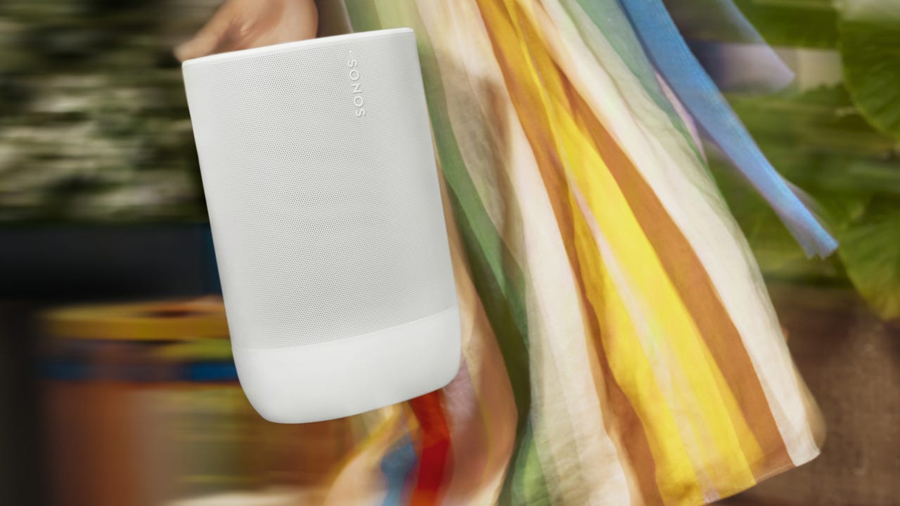  Sonos Move 2 - White - Wireless Portable Bluetooth Speaker :  Electronics