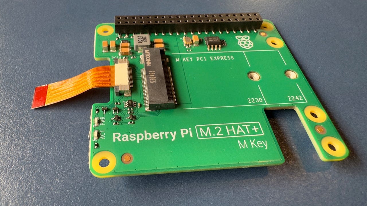 Raspberry Pi M.2 HAT+ for Pi 5