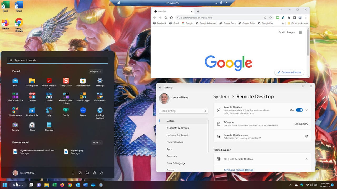 How to activate Remote Desktop Connection in Windows 11 Pro
