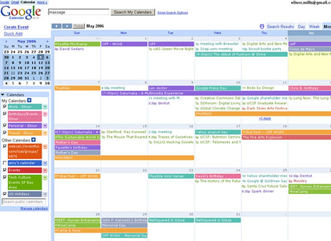 Images: A Look At Web-Based Calendars | Zdnet