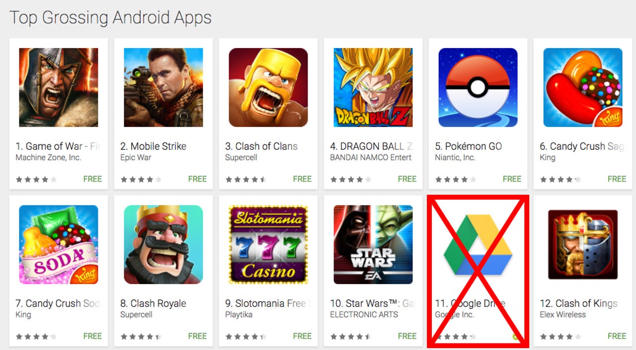 Apps para Android de Supercell no Google Play
