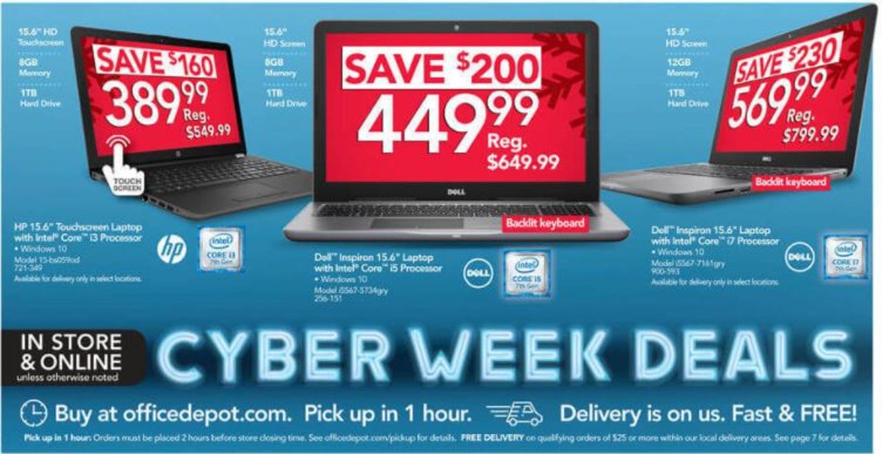 The best Office Depot and OfficeMax Cyber Monday laptop, desktop PC deals |  ZDNET