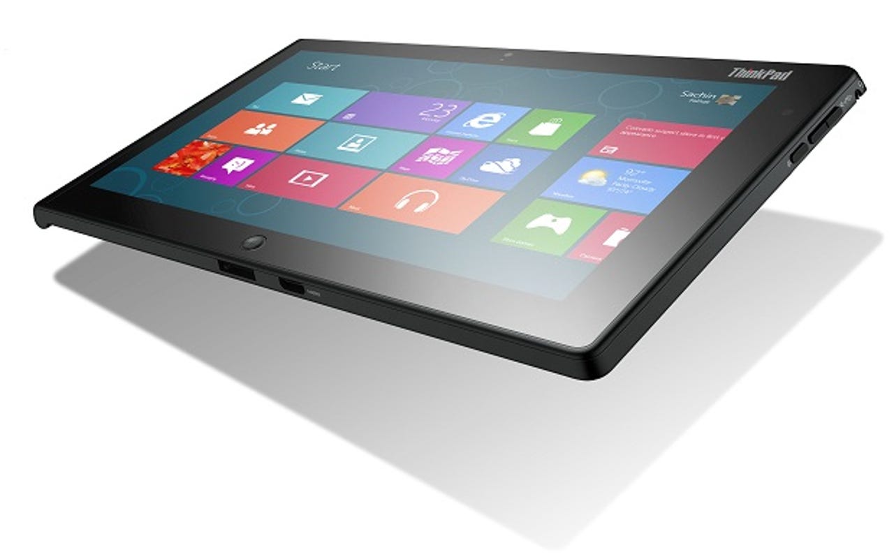 Lenovo ThinkPad Tablet 2 runs Windows 8 Pro, includes keyboard for $799