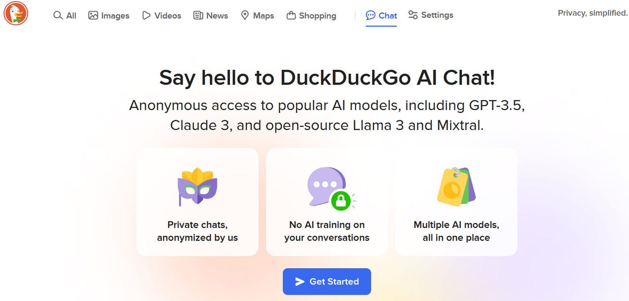 DuckDuckGo's new AI Chat tool