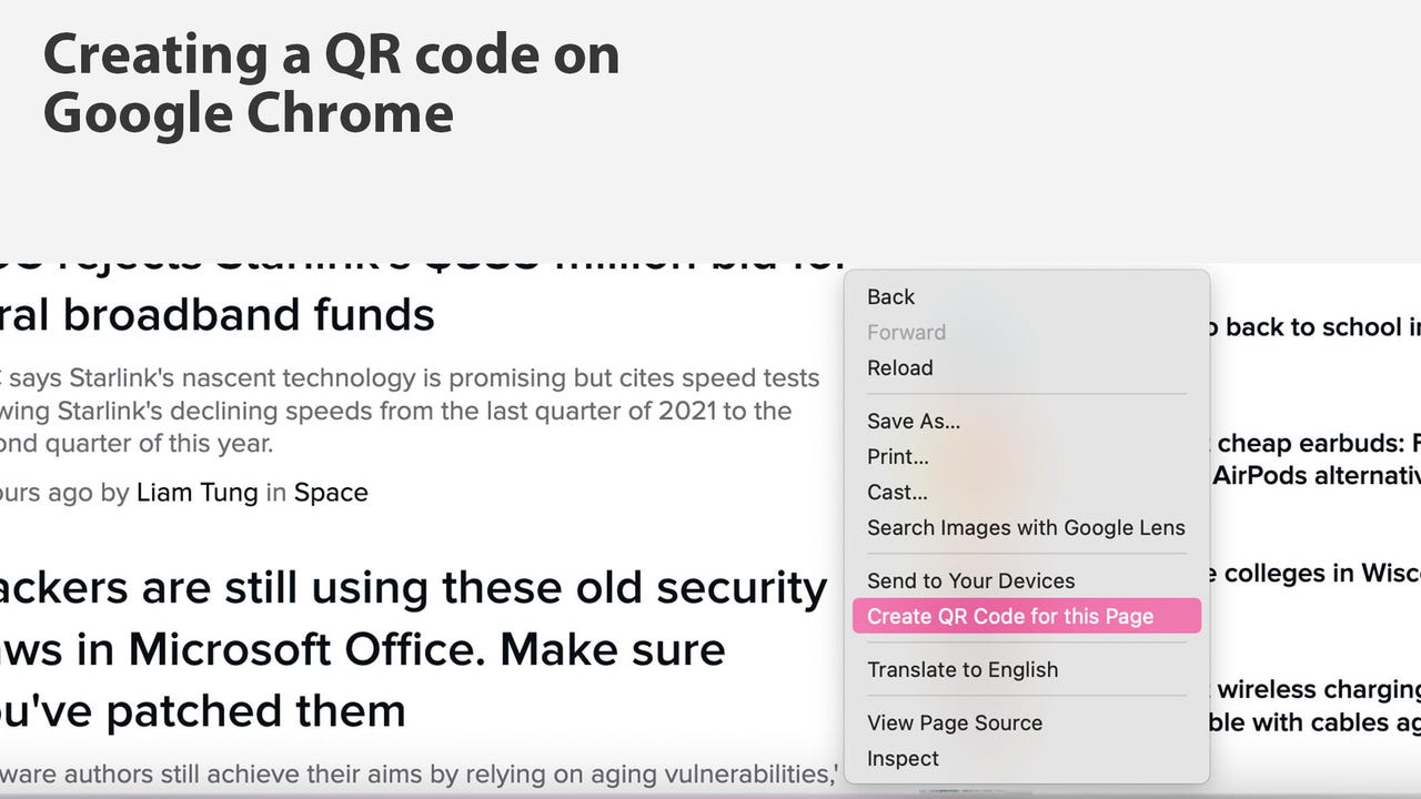 How to Create a QR Code on Google Chrome