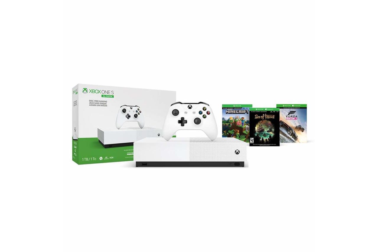 Get 24% off an Xbox One S 1TB all-digital console and disc-free