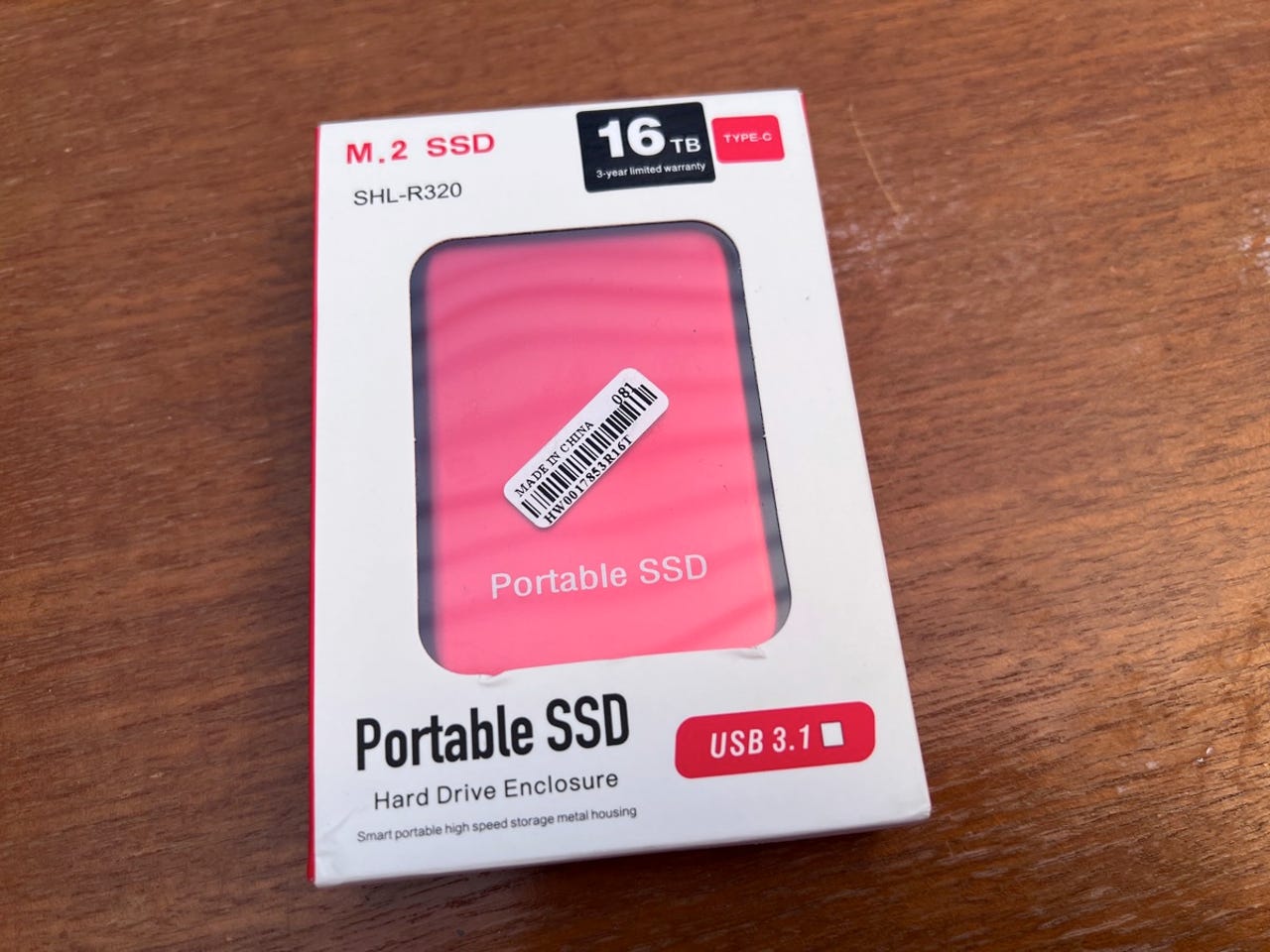 SANS MARQUE - Disque SSD Externe M.2 2To USB C SHL-R320