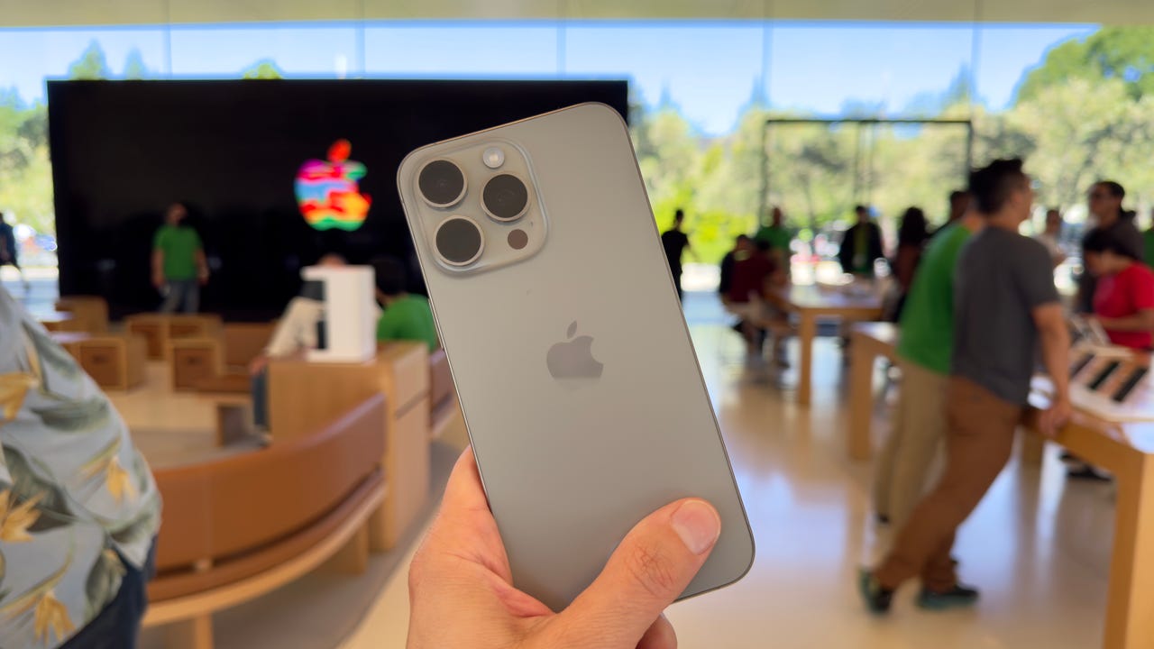 iPhone 15 Pro Max at Apple Park WWDC 2024