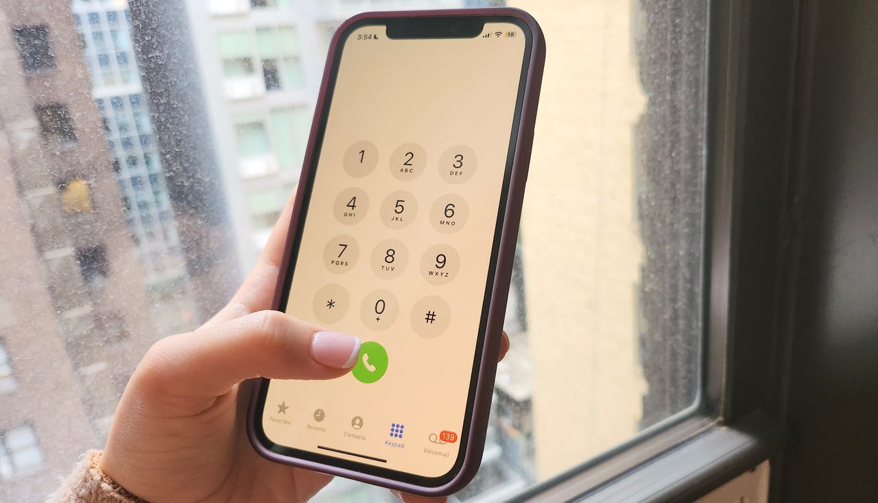 Start a phone call on iPhone