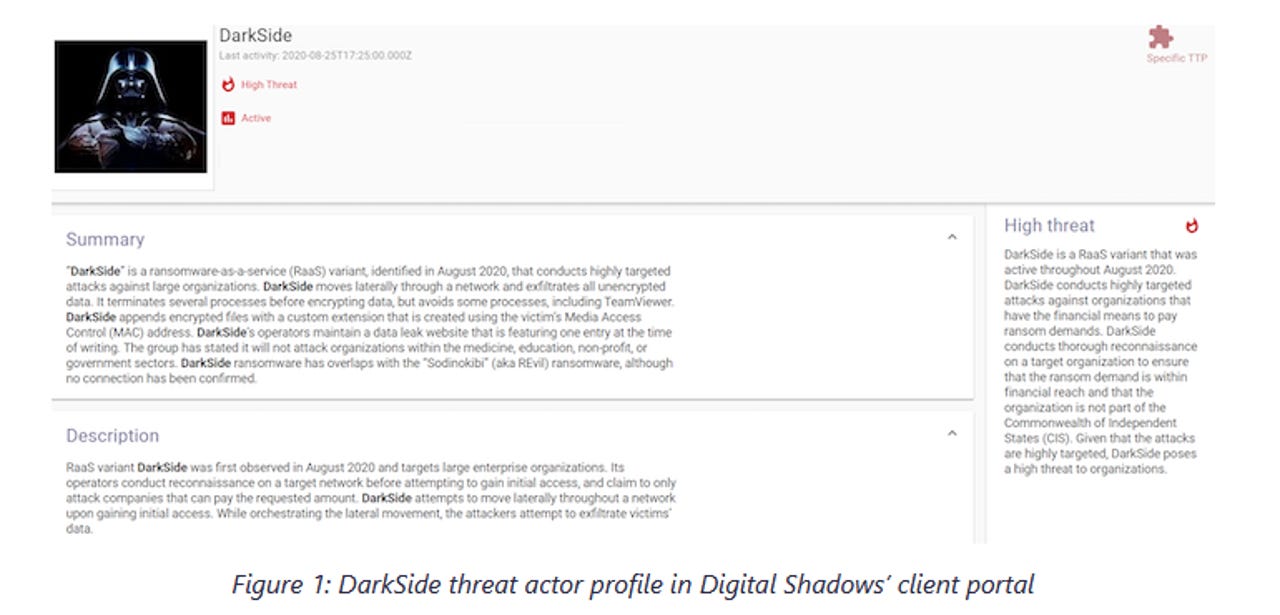 Ransomware: DarkSide Debuts; Script-Kiddies Tap Dharma