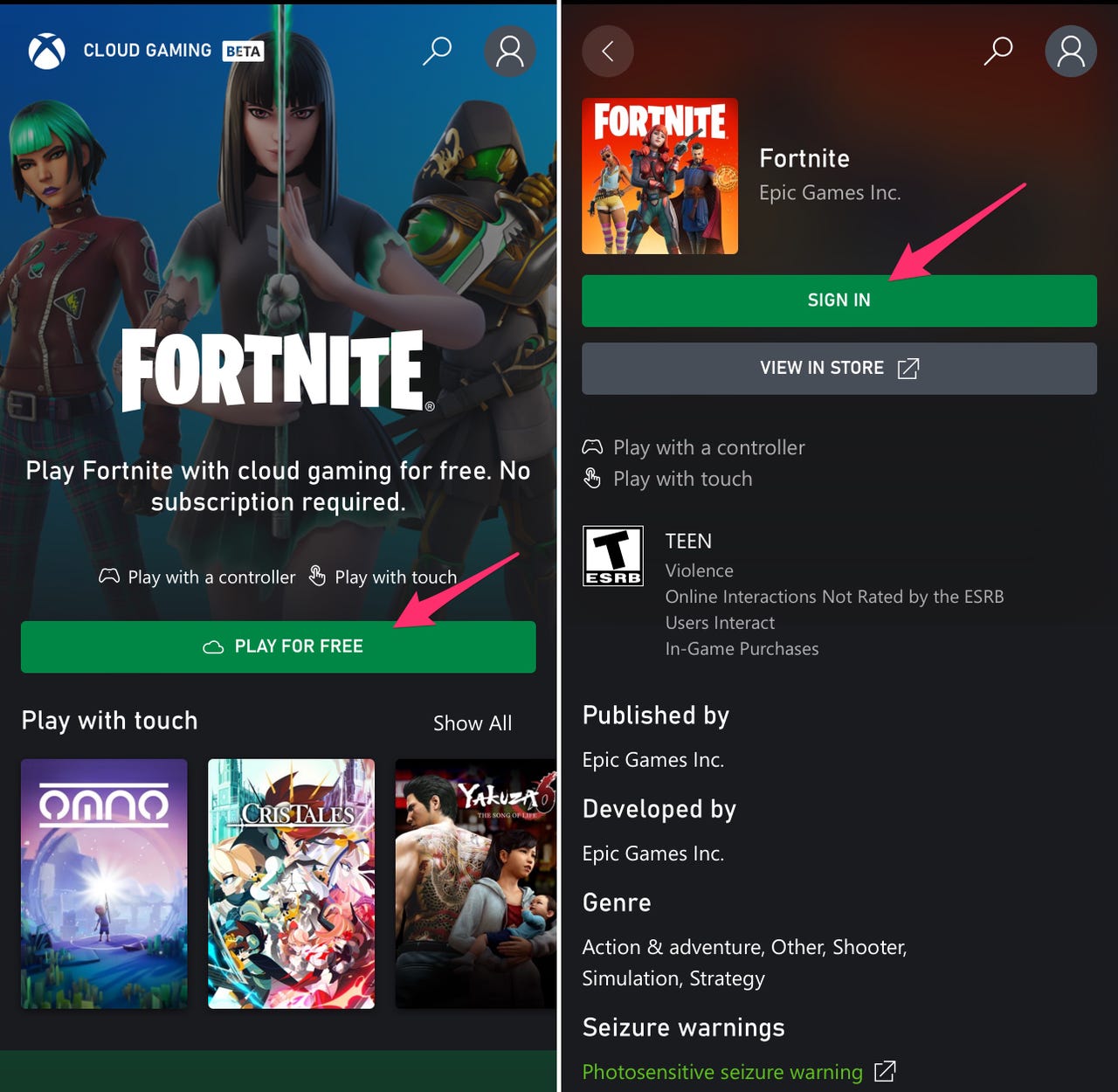Xbox Cloud Gaming is bringing Fortnite to iOS devices for free