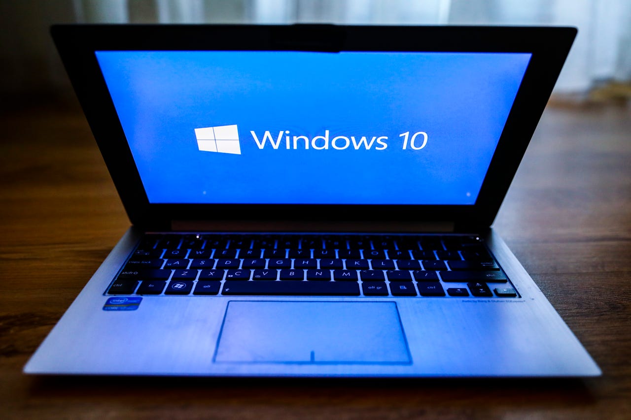 Windows 10 on a laptop