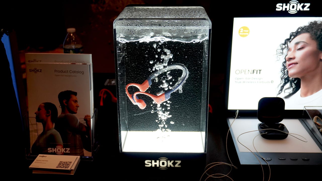 SHOKZ OpenSwim Swimming MP3 - Bone Conduction MP3 Waterproof  Headphones for Swimming - Open-Ear Wireless Headphones, No Bluetooth, with  Earplug (Black) : Electronics