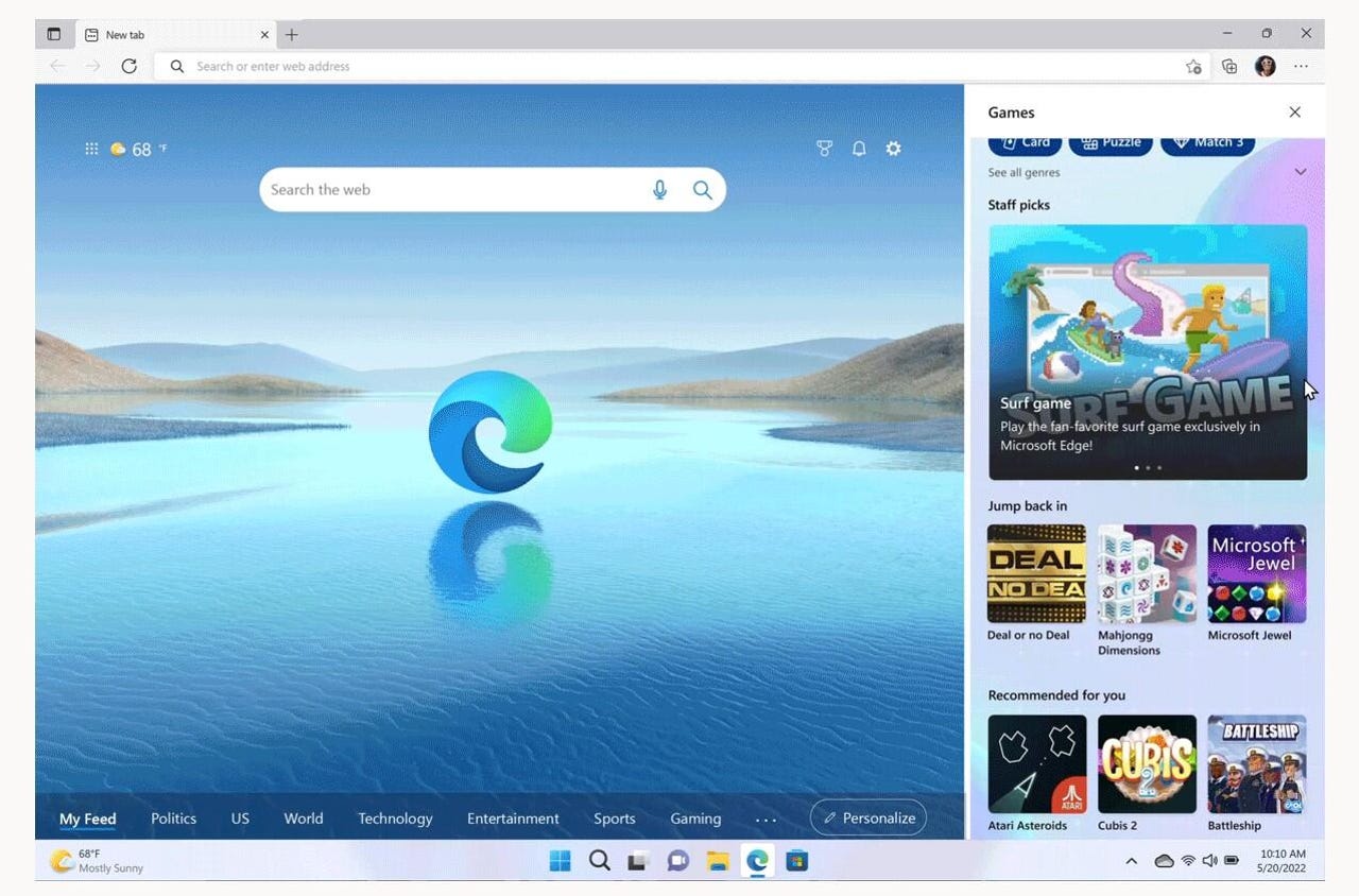 Microsoft Edge is getting 'Edge for Gamers' mode