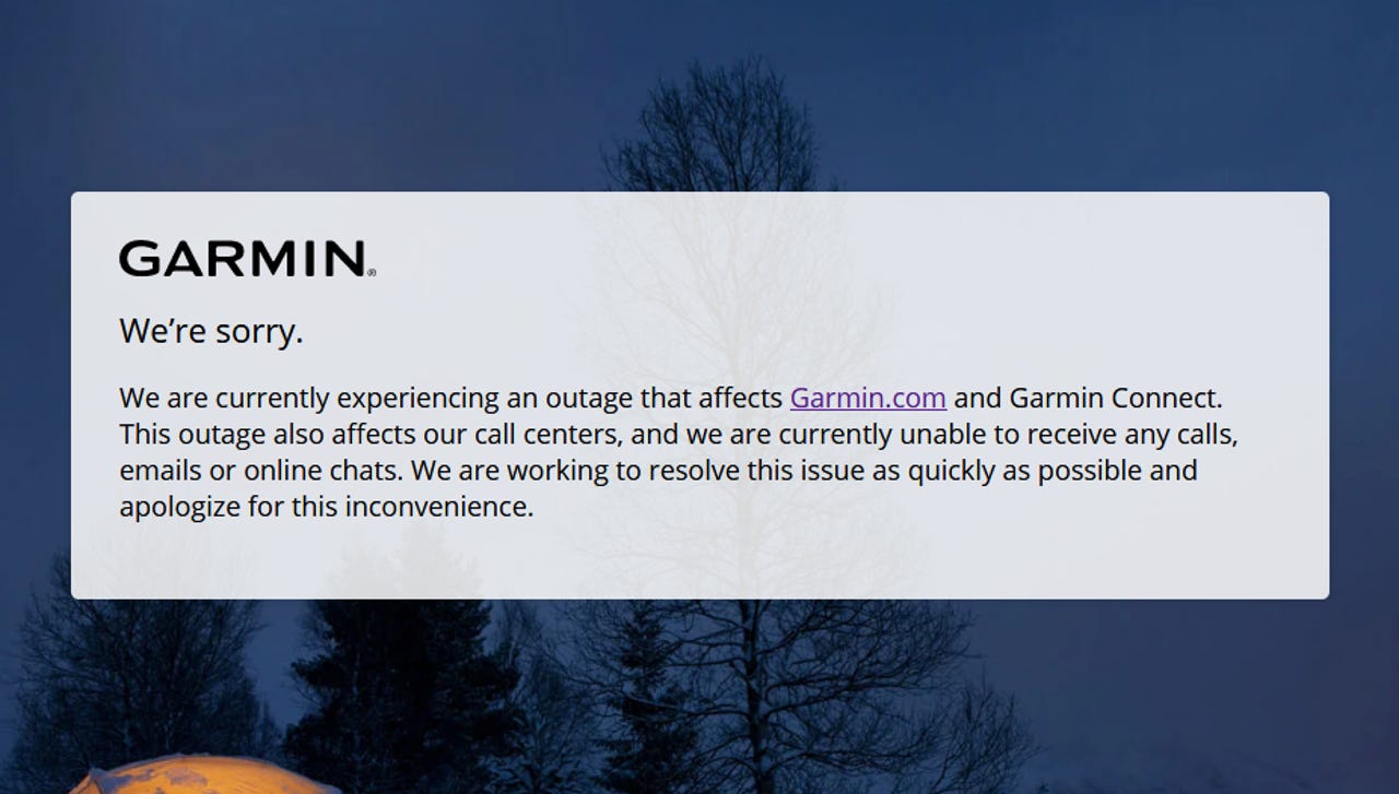 Garmin services and production go down after ransomware attack ZDNET