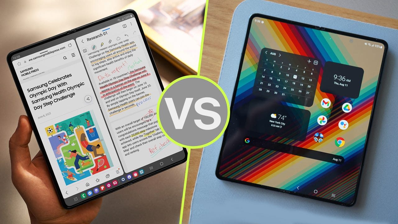 Samsung Galaxy Z Fold 5 vs Apple iPhone 14 Pro Max: What's the difference?