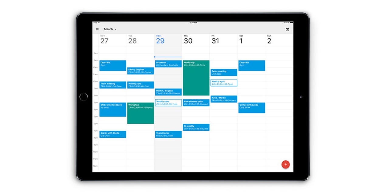 Google Calendar now available for Apple iPad