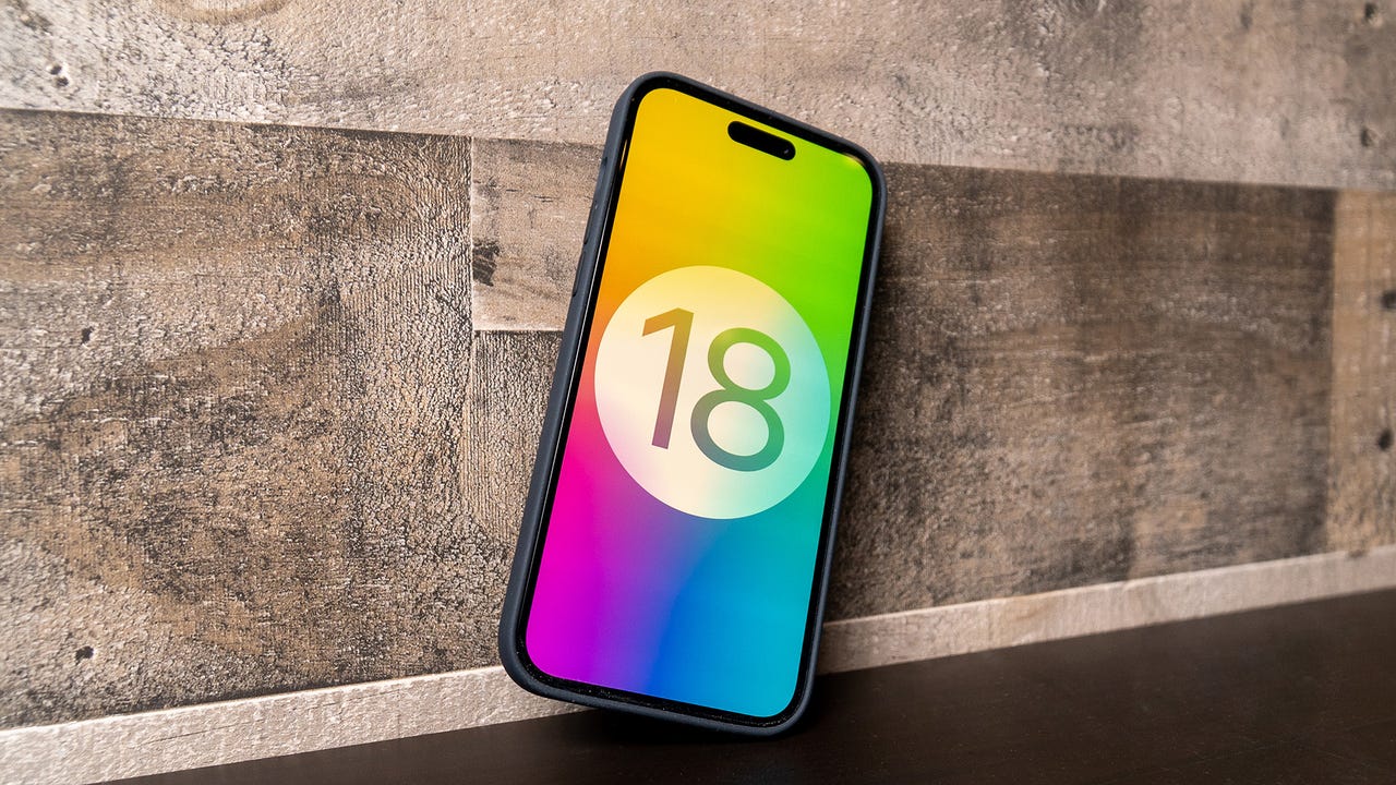 iPhone with iOS 18