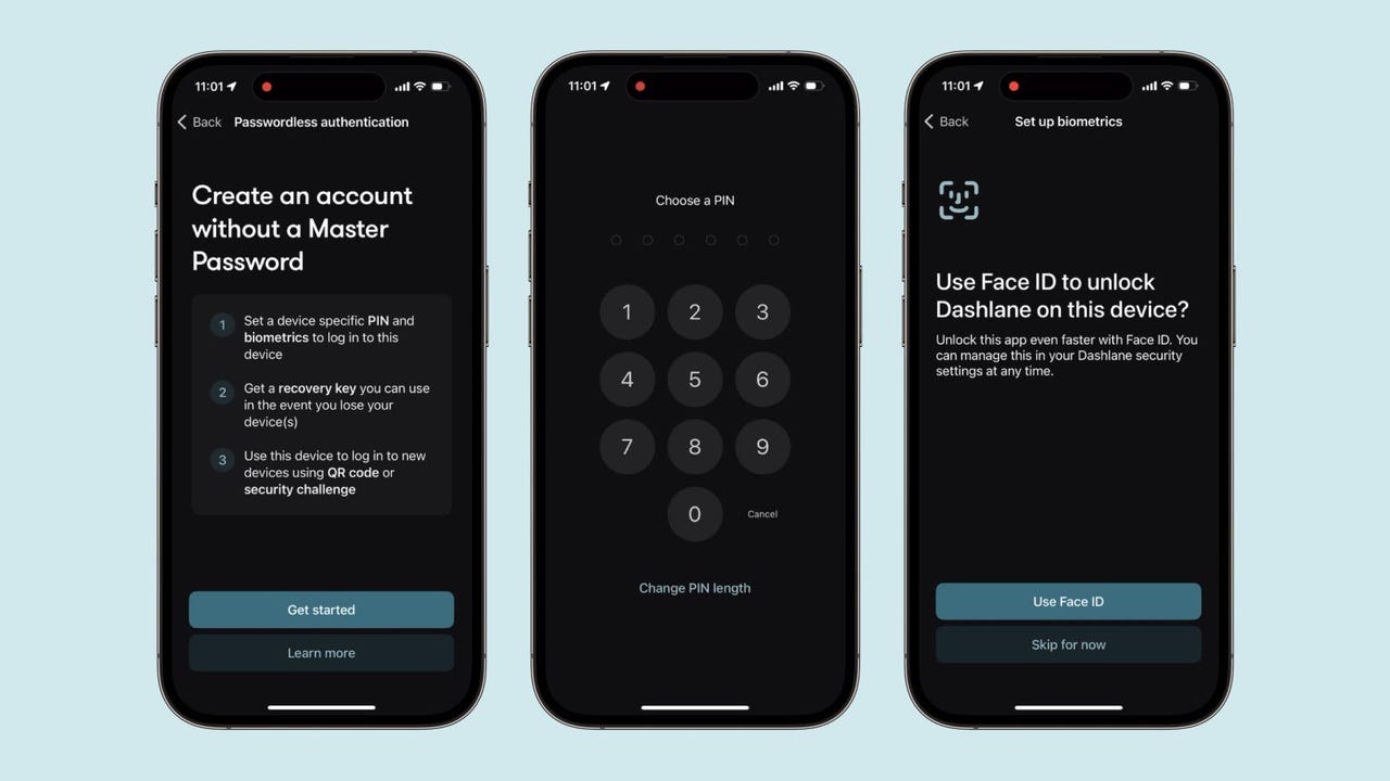 Unlock the iOS app with biometrics or a PIN code – Dashlane