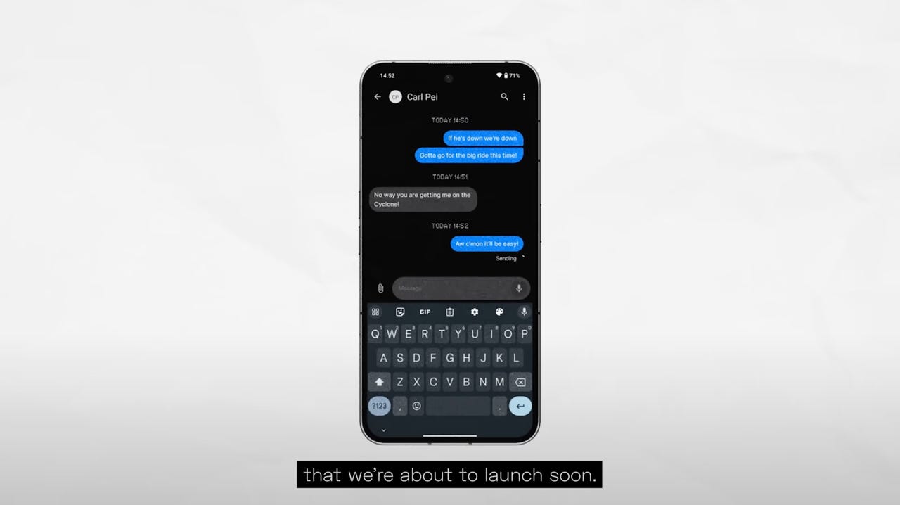 Nothing Chats First Look: iMessage on Android