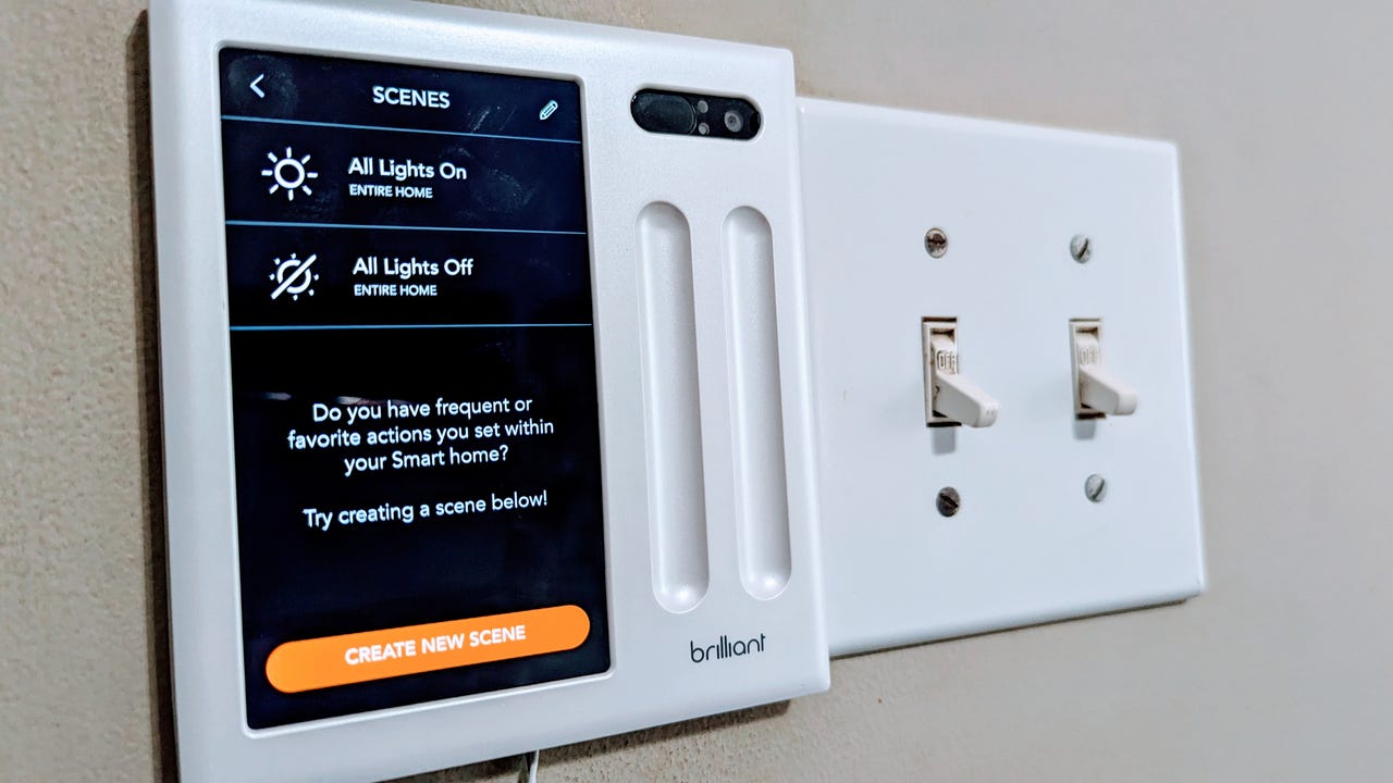 Brilliant Two Switch Panel: Rule Your Smart Home Devices
