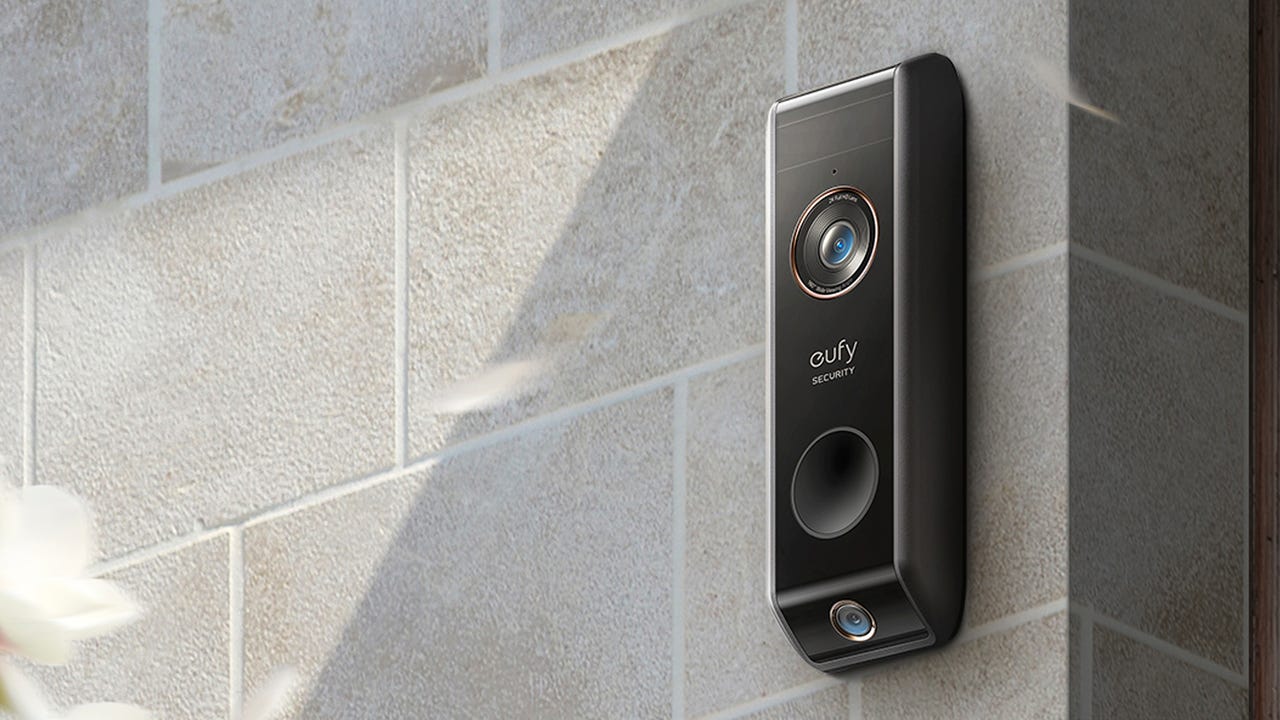 eufy 2K Video Battery Doorbell with HomeBase 2 16GB Local