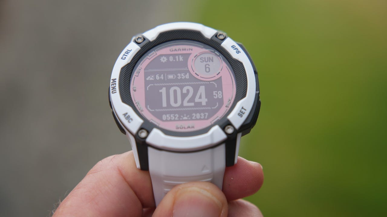 Garmin Instinct 2X Solar Rugged GPS Smartwatch with Built-In Flashlight